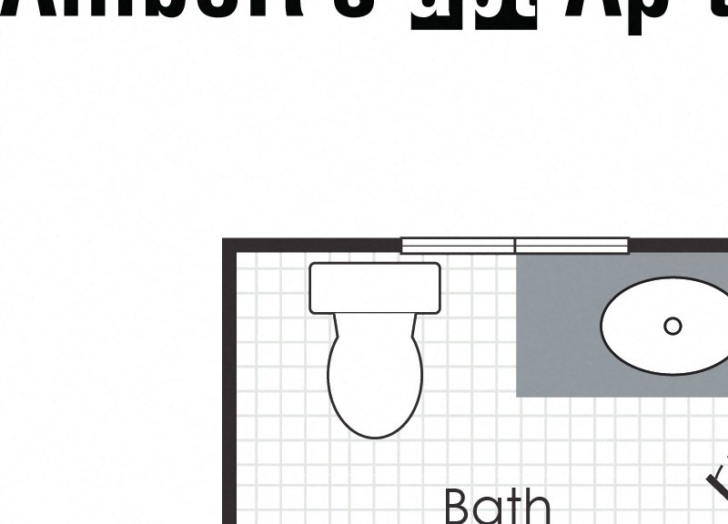 Studio apartment floor plan layout